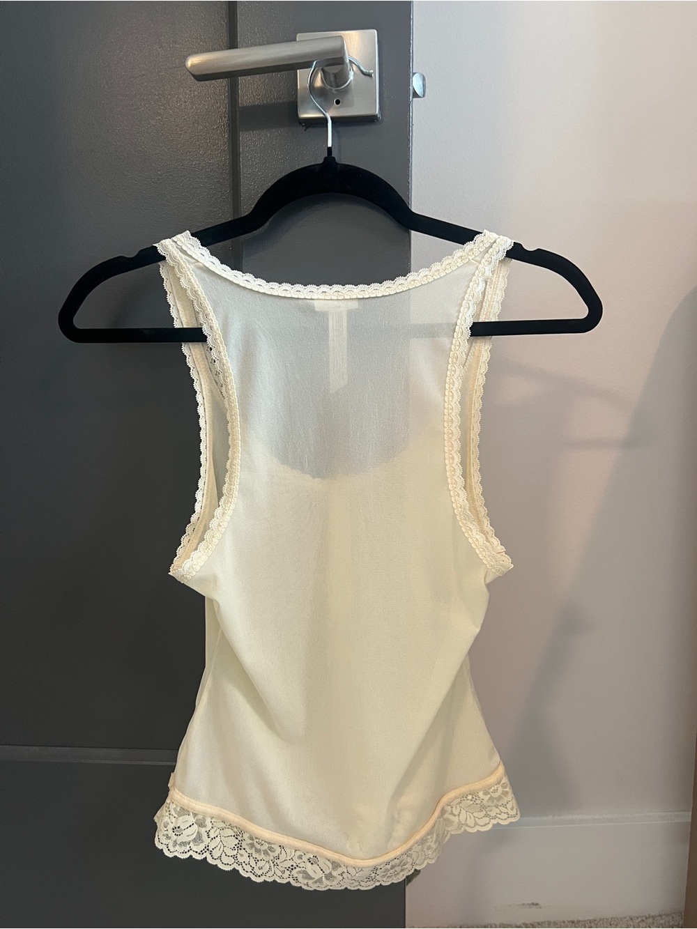 Free People Yellow/Cream Lace-Trim Tank - Picture 2 of 3